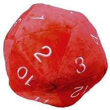 Ultra Pro Jumbo D20 Plush Die Red/White | Gear Gaming Fayetteville