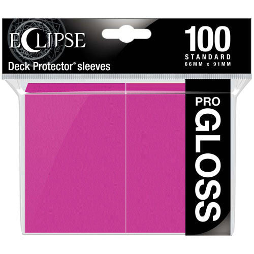 Ultra Pro Regular Eclipse Gloss (100ct) Hot Pink | Gear Gaming Fayetteville