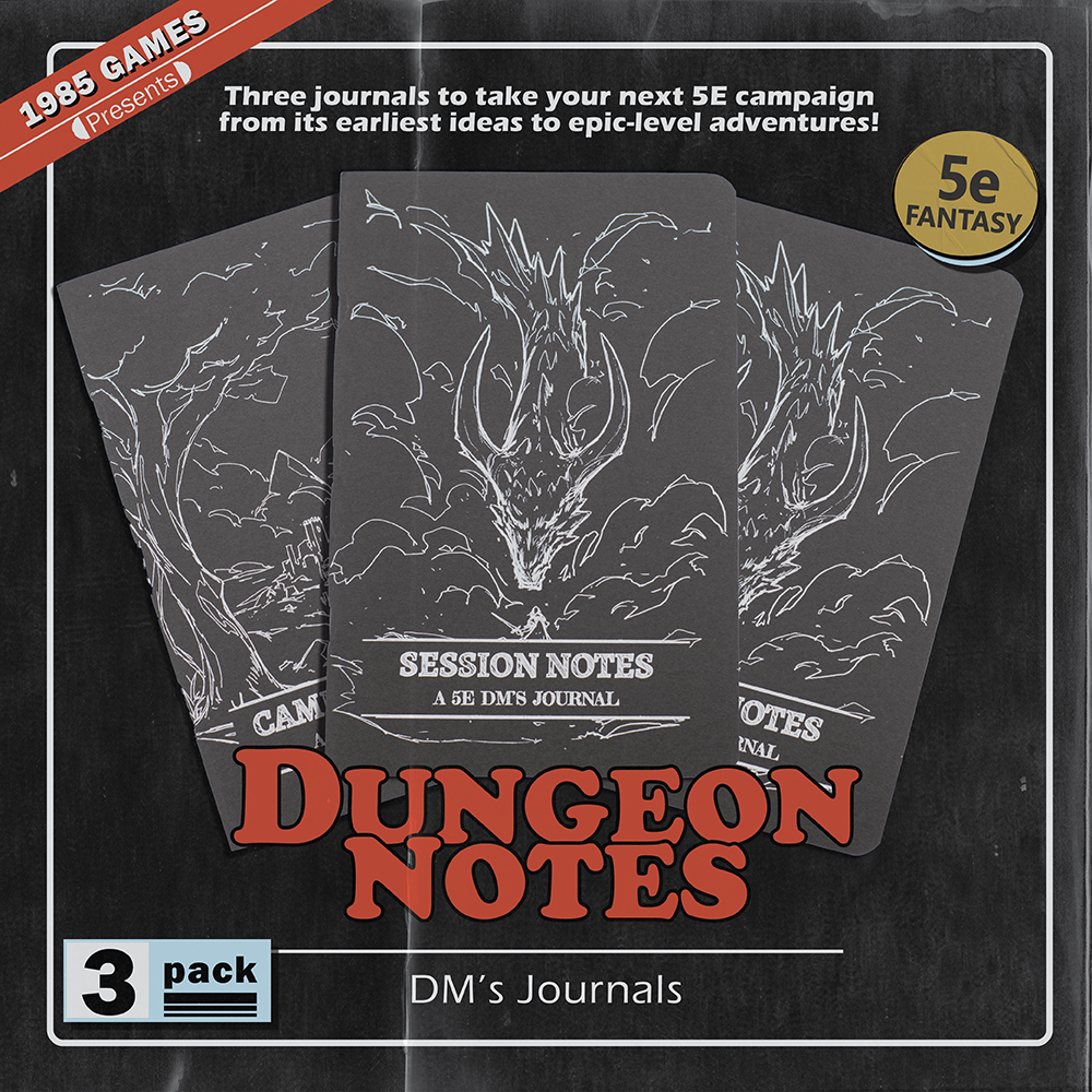 Dungeon Notes:  5E DM's Journal | Gear Gaming Fayetteville