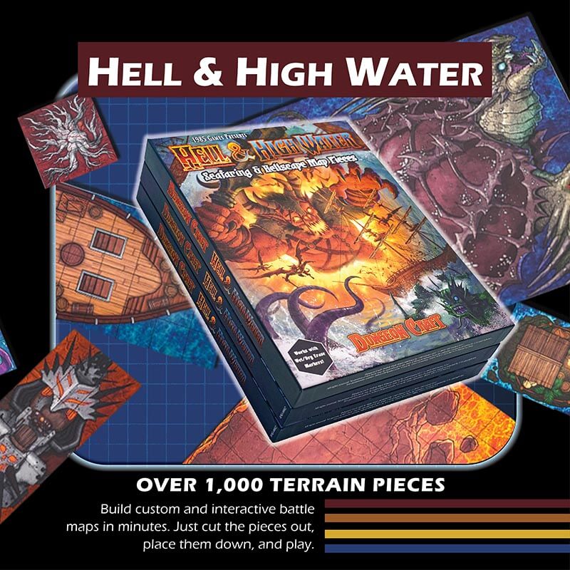 Hell &  High Water:  Seafaring and Hellscape Map Pieces | Gear Gaming Fayetteville